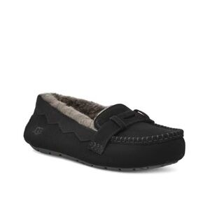 New UGG Women's Willow Moc Toe Loafer Black Sz 11